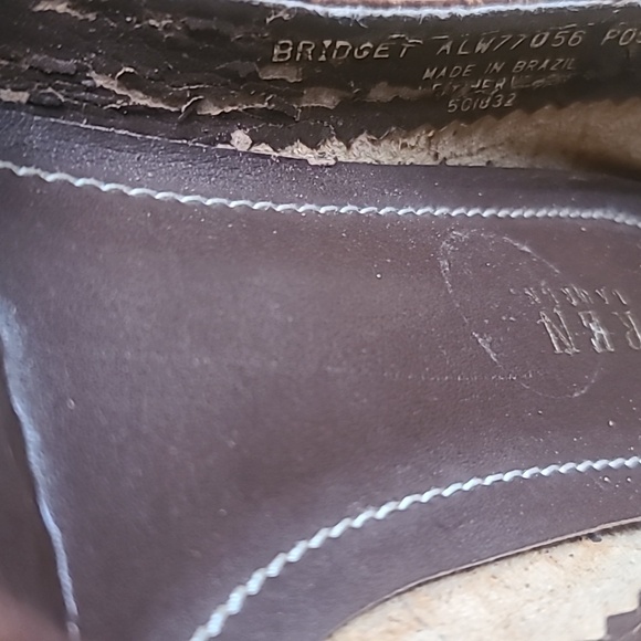 NWOT Ralph Lauren LEATHER/SUEDE Croc Flats 8/9 - Picture 10 of 12